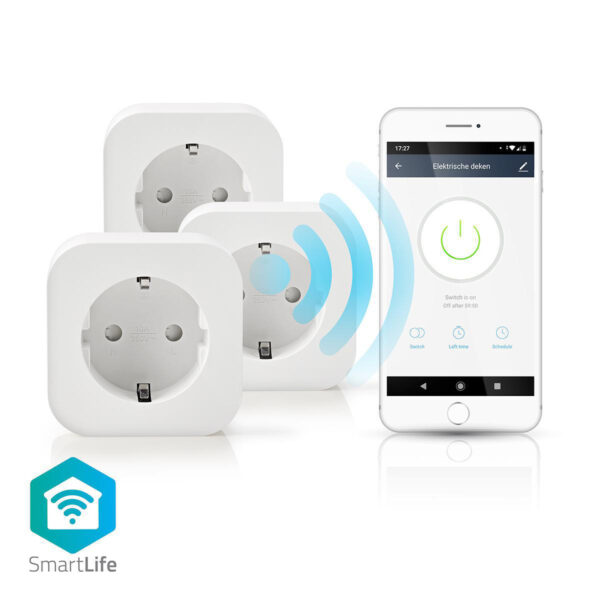 Wi-Fi Smart-Stekker | Schuko Type-F | 10 A | 3-Pack