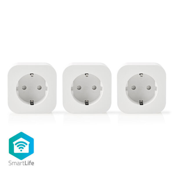 Wi-Fi Smart-Stekker | Schuko Type-F | 10 A | 3-Pack