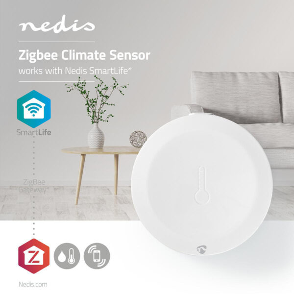 Slimme Klimaatsensor | Zigbee | Batterij Meegeleverd